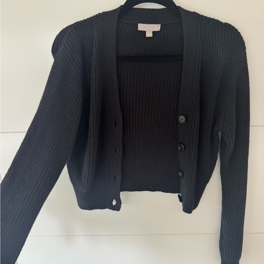 J. Crew Women's Classic Black Cardigan